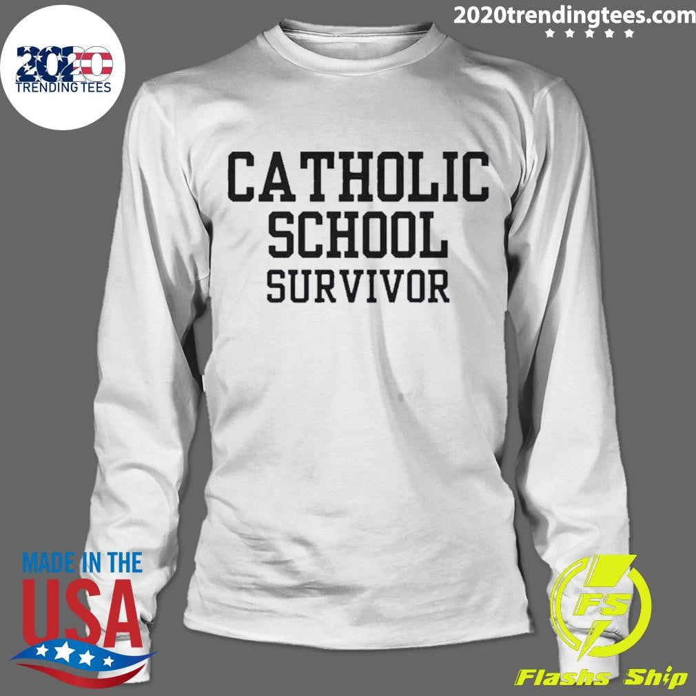 Awesome Catholic School Survivor - Adult & Kids T-Shirts, Sweatshirts & Hoodies apparel design preview 4