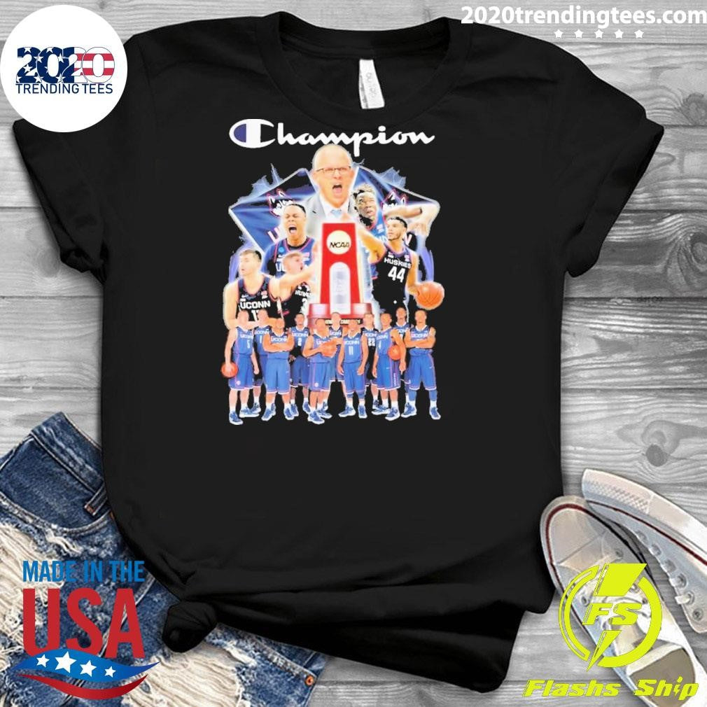 Awesome Champion Uconn Huskies Men's Basketball Final - Adult & Kids T-Shirts, Sweatshirts & Hoodies apparel design preview 3