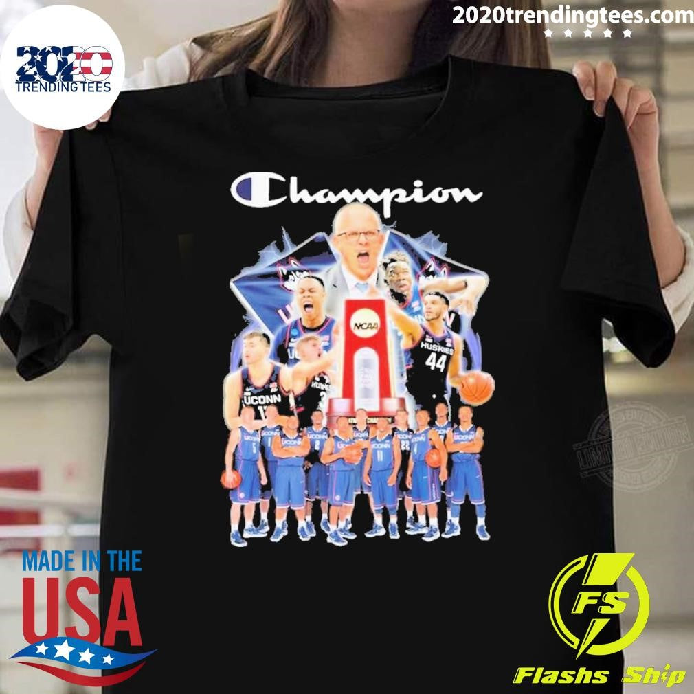Awesome Champion Uconn Huskies Men's Basketball Final - Adult & Kids T-Shirts, Sweatshirts & Hoodies apparel design preview 1