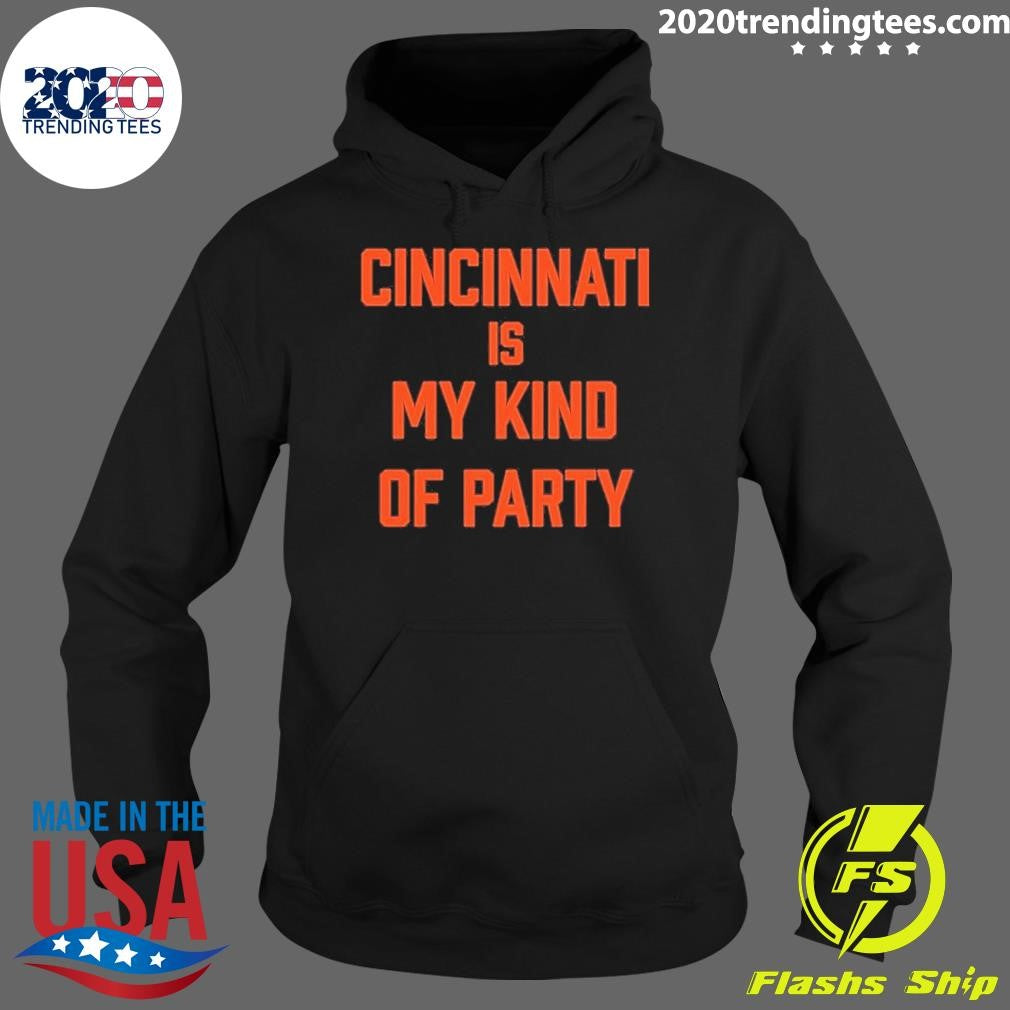 Awesome Cincinnati is My Kind of Party - Adult & Kids T-Shirts, Sweatshirts & Hoodies apparel design preview 2