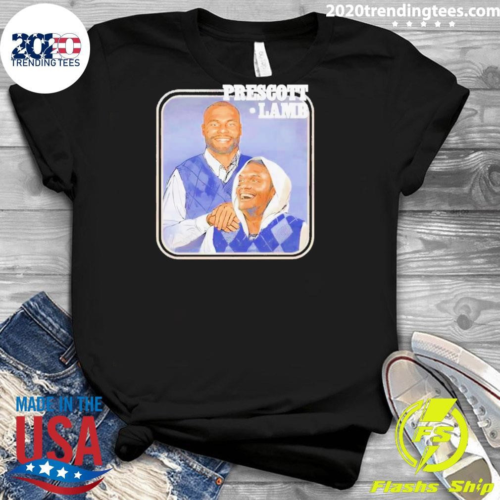 Awesome Dak Prescott And CeeDee Lamb Dallas Step - Adult & Kids T-Shirts, Sweatshirts & Hoodies apparel design preview 3