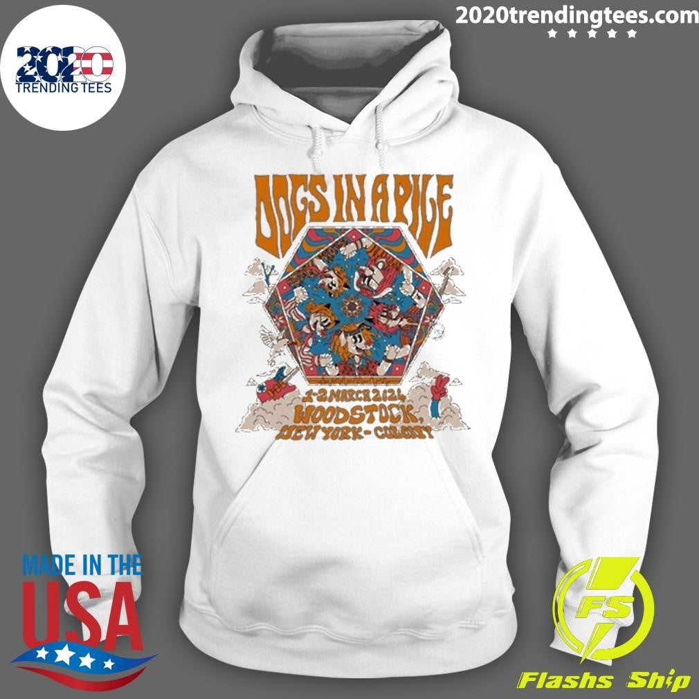 Awesome Dogs in a Pile Mar 1, 2024 - Adult & Kids T-Shirts, Sweatshirts & Hoodies apparel design preview 2
