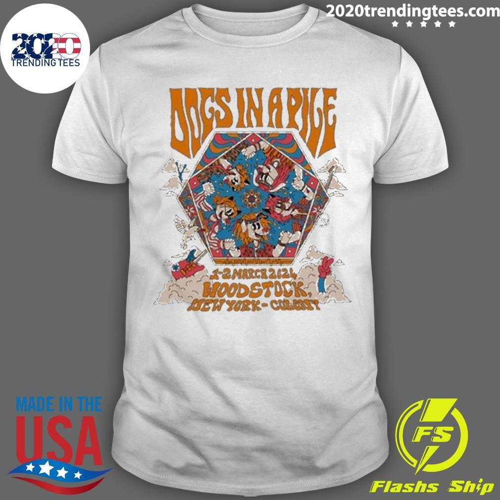 Awesome Dogs in a Pile Mar 1, 2024 - Adult & Kids T-Shirts, Sweatshirts & Hoodies apparel design preview 1