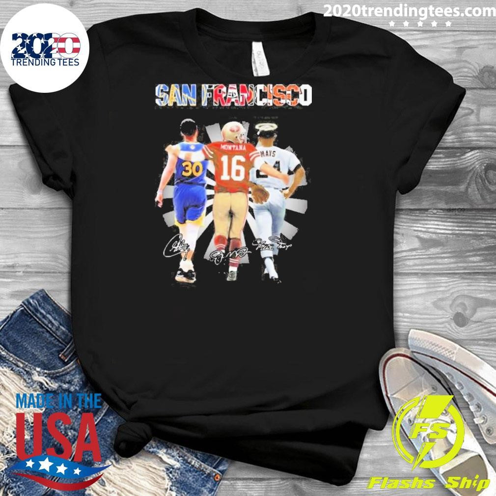 Awesome Golden State Warriors Stephen Curry Sf 49ers - Adult & Kids T-Shirts, Sweatshirts & Hoodies apparel design preview 3