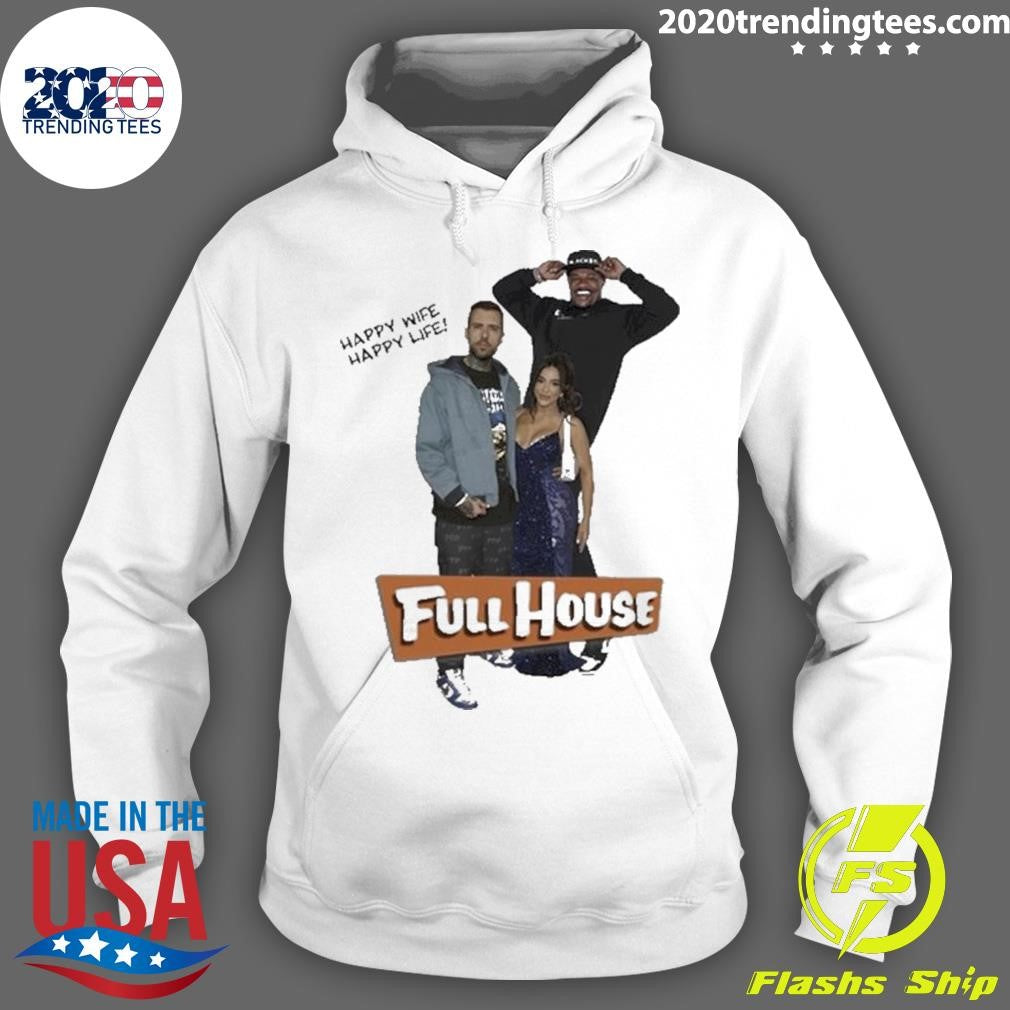 Awesome Happy Wife Life Full House - Adult & Kids T-Shirts, Sweatshirts & Hoodies apparel design preview 2