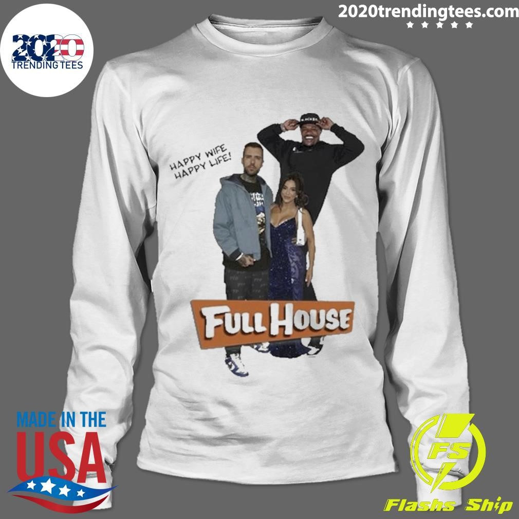 Awesome Happy Wife Life Full House - Adult & Kids T-Shirts, Sweatshirts & Hoodies apparel design preview 4