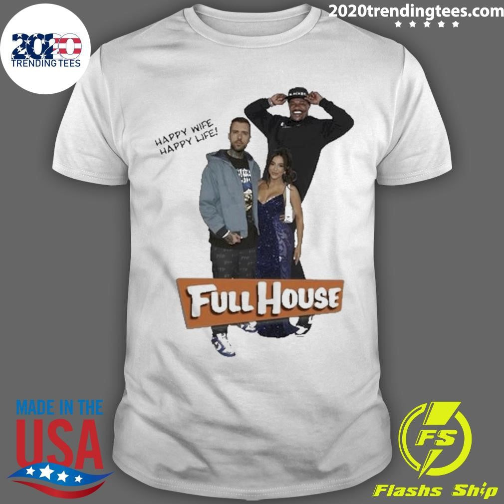 Awesome Happy Wife Life Full House - Adult & Kids T-Shirts, Sweatshirts & Hoodies apparel design preview 1