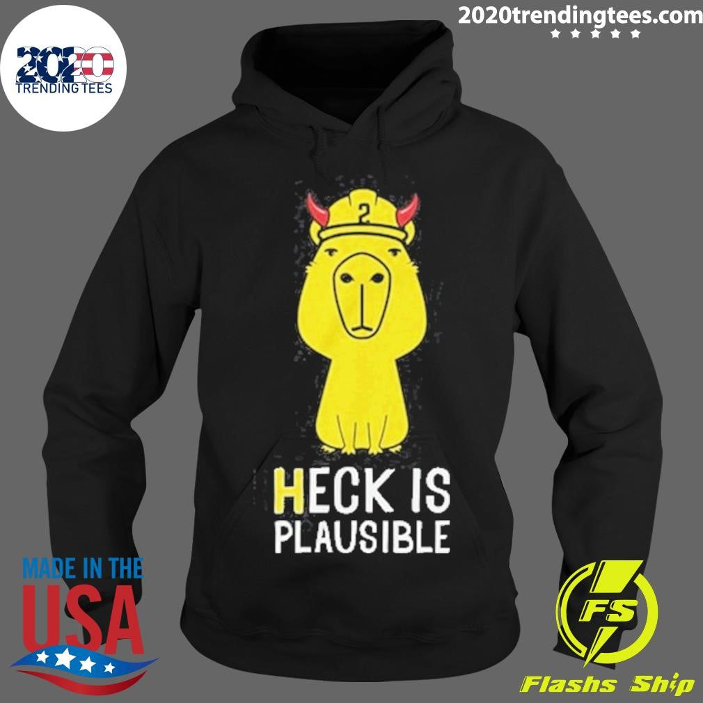 Awesome Heck Is Plausible 2023 - Adult & Kids T-Shirts, Sweatshirts & Hoodies apparel design preview 2