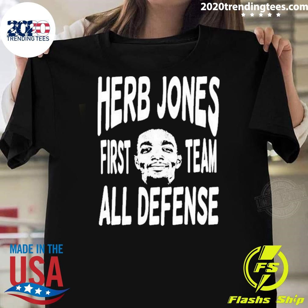 Awesome Herb Jones First Team All Defense - Adult & Kids T-Shirts, Sweatshirts & Hoodies apparel design preview 1