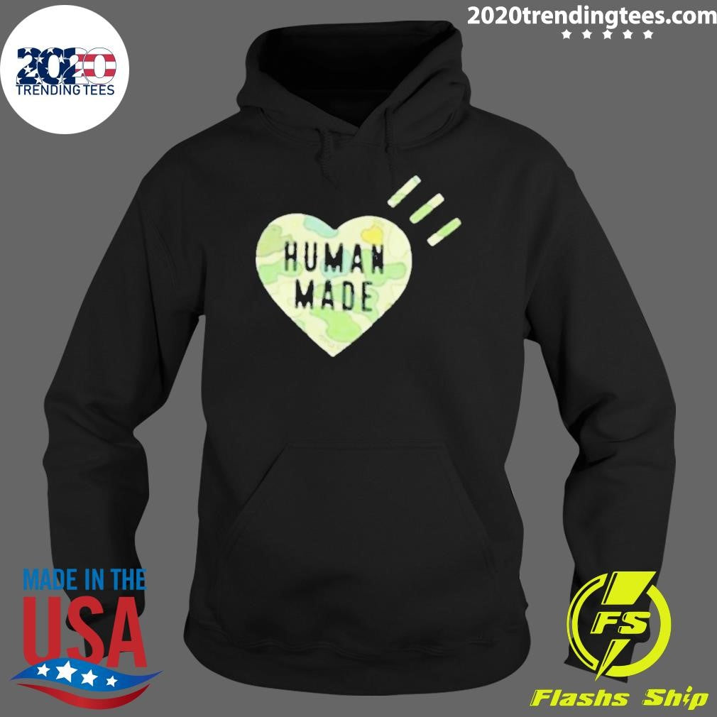Awesome Human Made Camo Heart - Adult & Kids T-Shirts, Sweatshirts & Hoodies apparel design preview 2