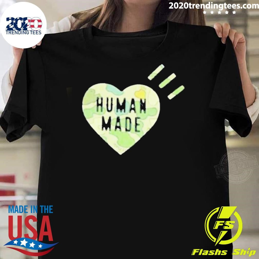 Awesome Human Made Camo Heart - Adult & Kids T-Shirts, Sweatshirts & Hoodies apparel design preview 1