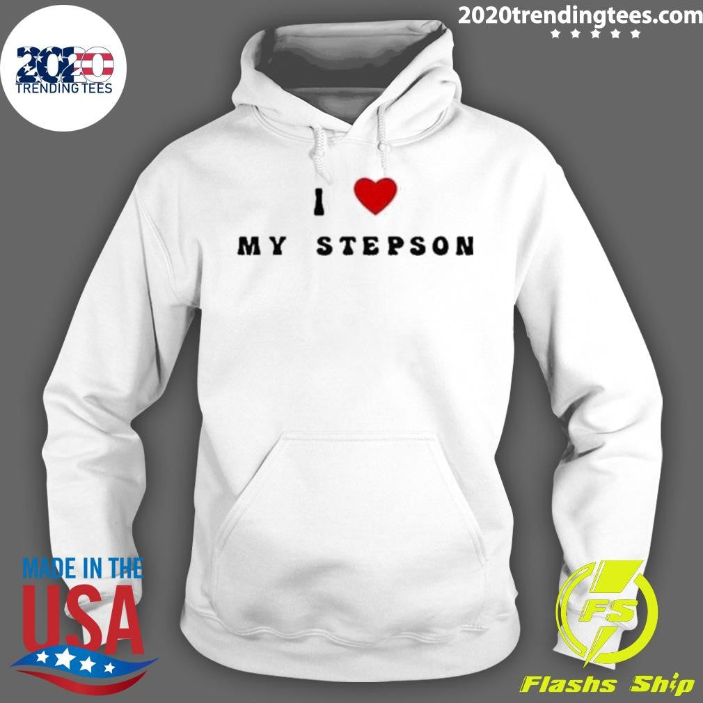Awesome I Love My Stepson - Adult & Kids T-Shirts, Sweatshirts & Hoodies apparel design preview 2