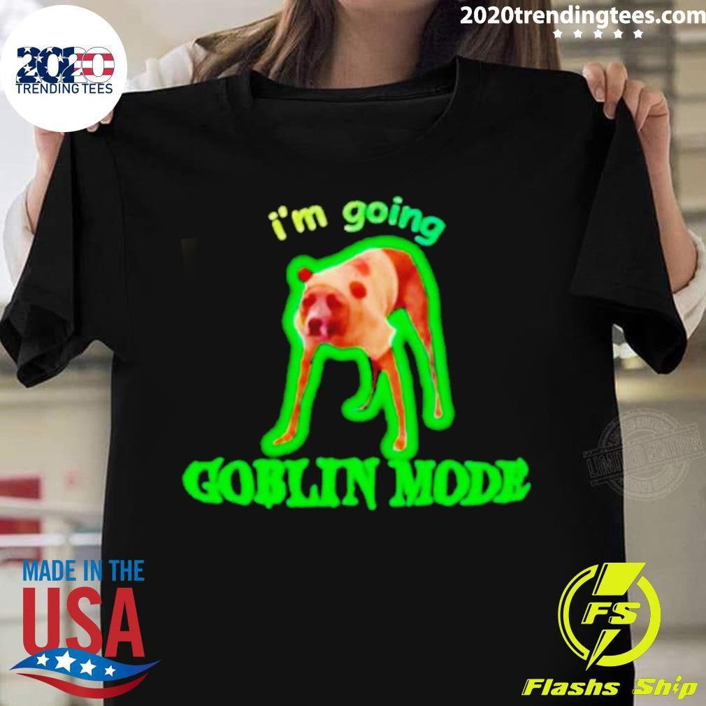 Awesome I'm Going Goblin Mode Dog - Adult & Kids T-Shirts, Sweatshirts & Hoodies apparel design preview 1