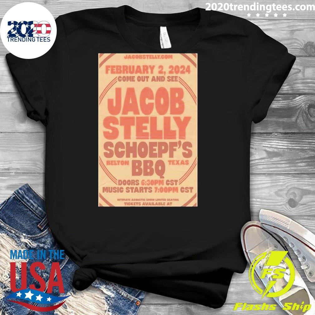 Awesome Jacob Stelly February 2, 2024 Schoepf's BBQ - Adult & Kids T-Shirts, Sweatshirts & Hoodies apparel design preview 3