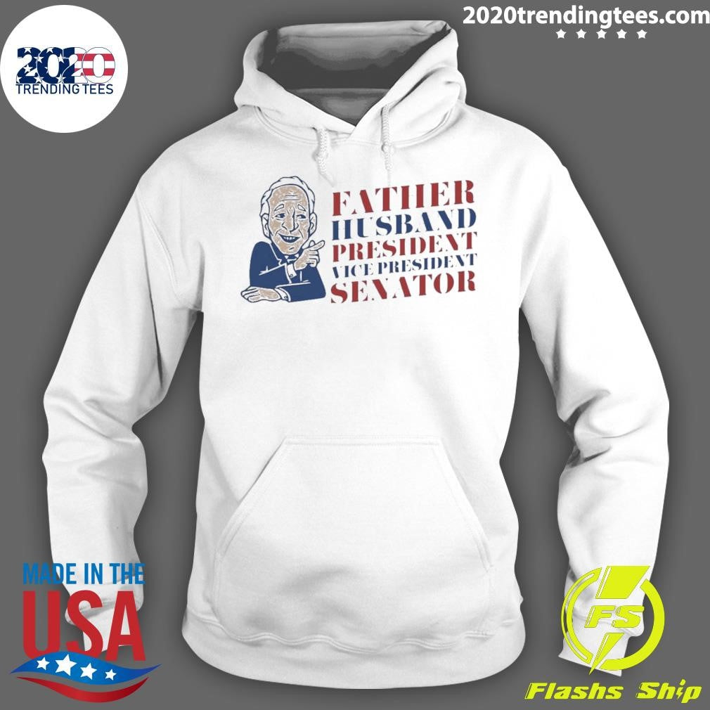 Awesome Joe Biden Father Husband President Vice - Adult & Kids T-Shirts, Sweatshirts & Hoodies apparel design preview 2