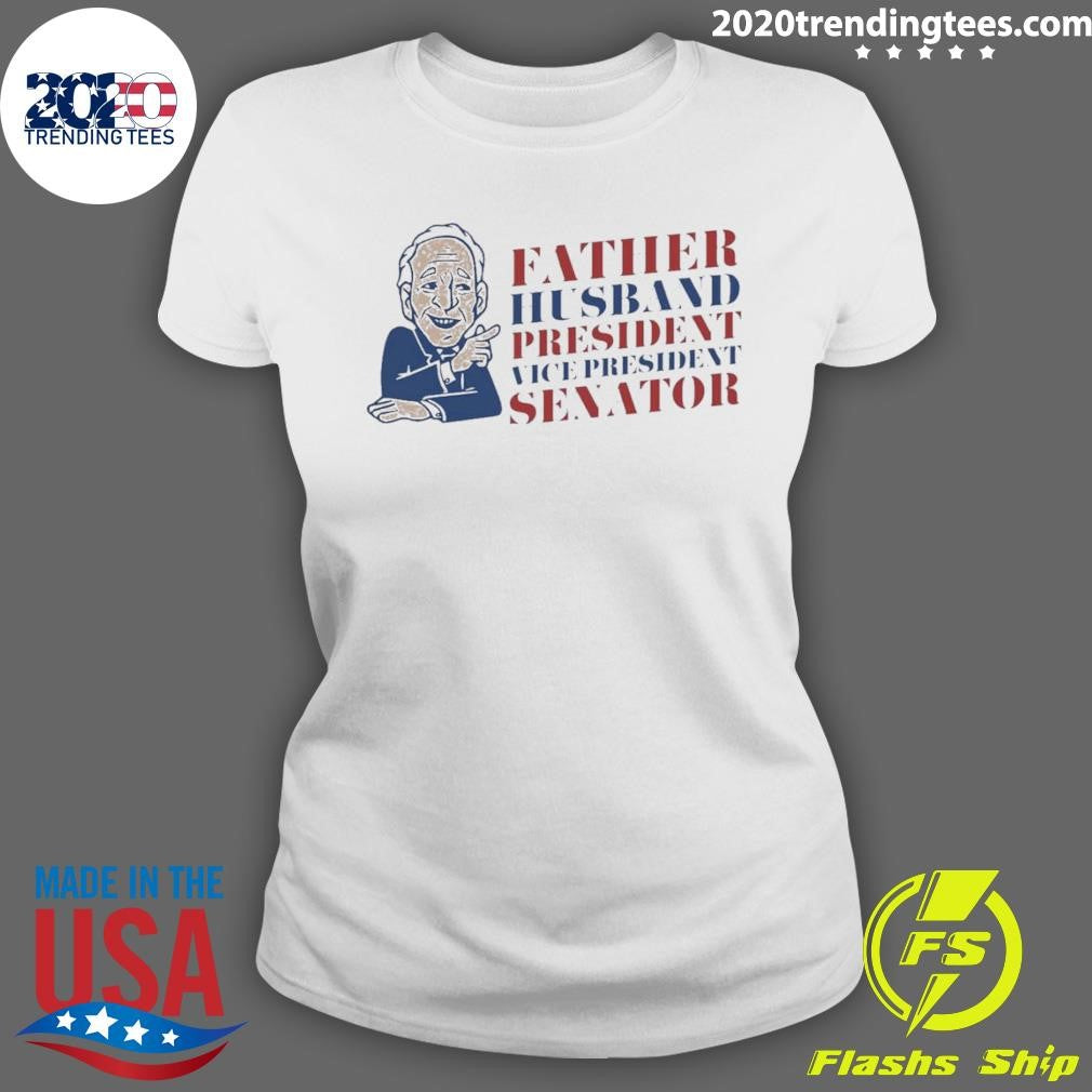 Awesome Joe Biden Father Husband President Vice - Adult & Kids T-Shirts, Sweatshirts & Hoodies apparel design preview 3