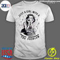 Awesome Just A Girl With TBR Problem - Adult & Kids T-Shirts, Sweatshirts & Hoodies apparel design preview 1