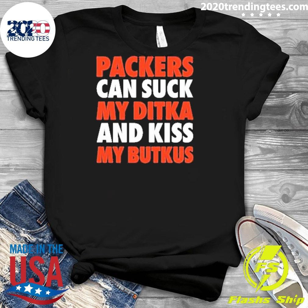 Awesome Lyndsay Wearing Packers Can Suck My Ditka And - Adult & Kids T-Shirts, Sweatshirts & Hoodies apparel design preview 3