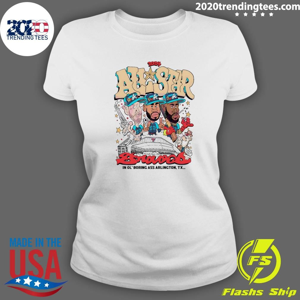 Awesome MLB 2024 All Star Game Atlanta Braves - Adult & Kids T-Shirts, Sweatshirts & Hoodies apparel design preview 3