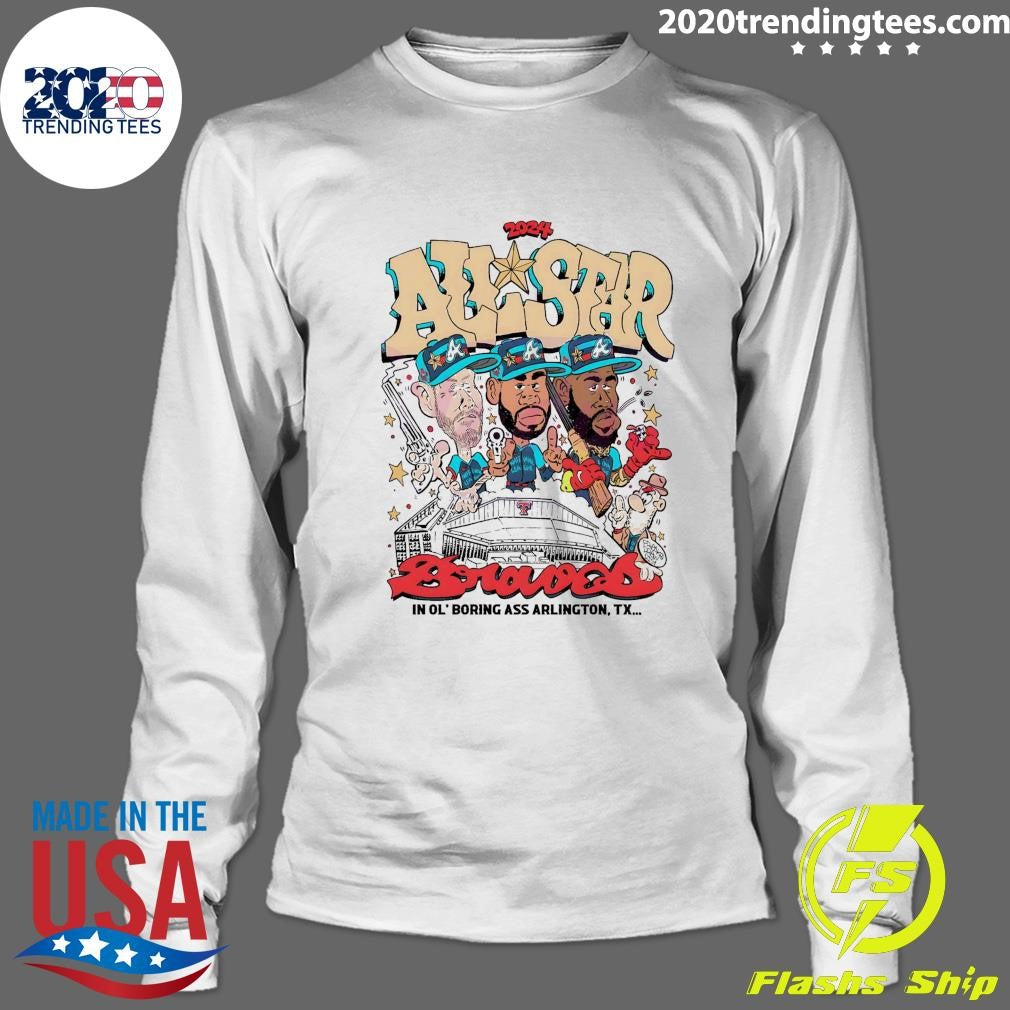 Awesome MLB 2024 All Star Game Atlanta Braves - Adult & Kids T-Shirts, Sweatshirts & Hoodies apparel design preview 4