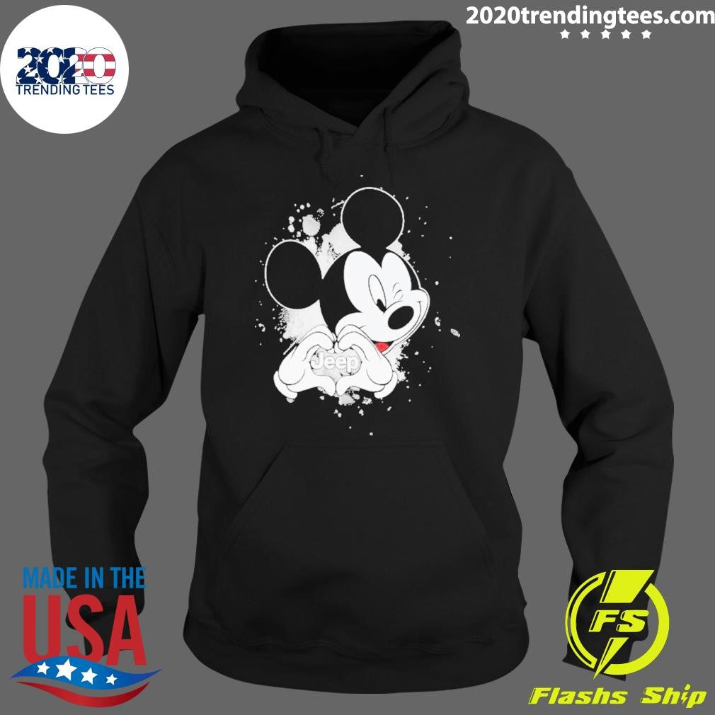 Awesome Mickey Mouse Love Jeep - Adult & Kids T-Shirts, Sweatshirts & Hoodies apparel design preview 2