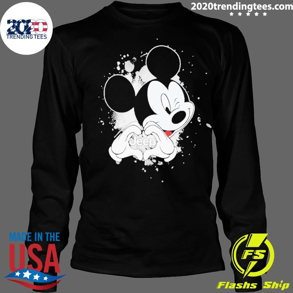 Awesome Mickey Mouse Love Jeep - Adult & Kids T-Shirts, Sweatshirts & Hoodies apparel design preview 4