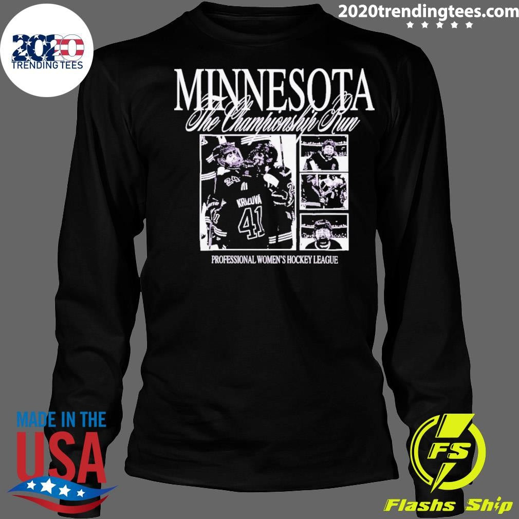 Awesome Minnesota Pwhl Champions Run 2024 - Adult & Kids T-Shirts, Sweatshirts & Hoodies apparel design preview 4