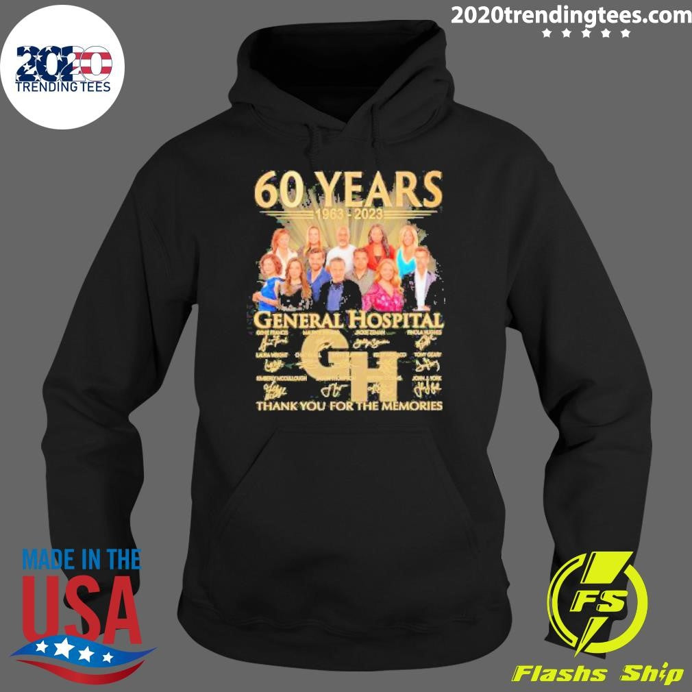 Awesome Original General Hospital 60 Years 1963 2023 - Adult & Kids T-Shirts, Sweatshirts & Hoodies apparel design preview 2