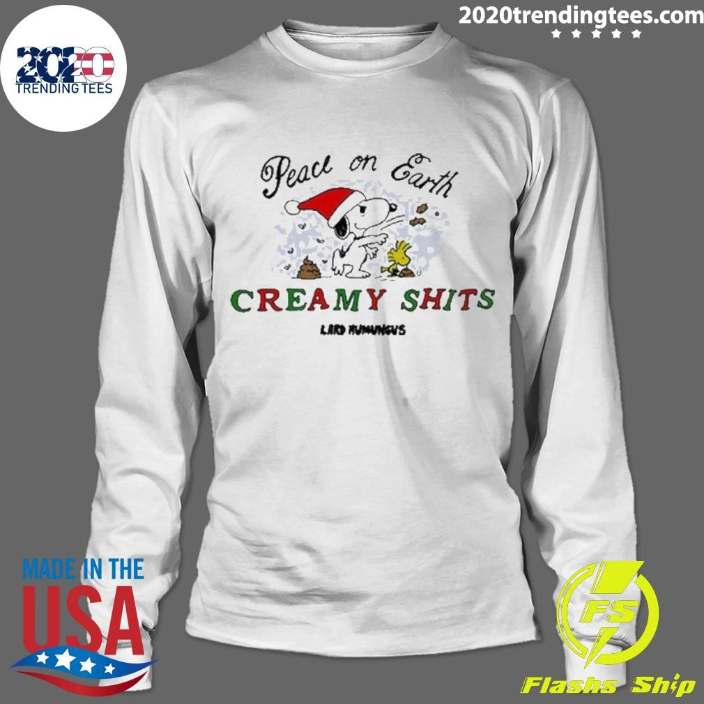 Awesome Peace On Earth Creamy Shits - Adult & Kids T-Shirts, Sweatshirts & Hoodies apparel design preview 4