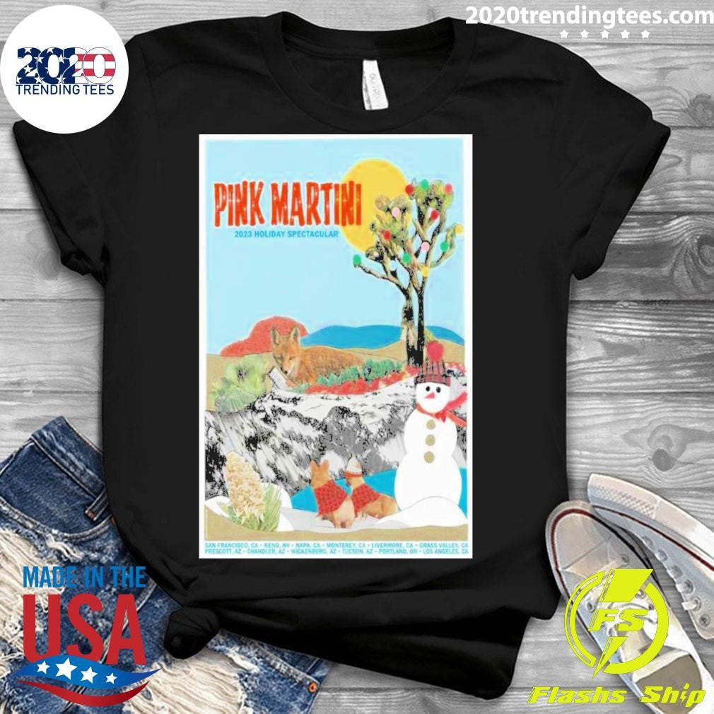 Awesome Pink Martini 2023 Holiday Spectacular Poster - Adult & Kids T-Shirts, Sweatshirts & Hoodies apparel design preview 3