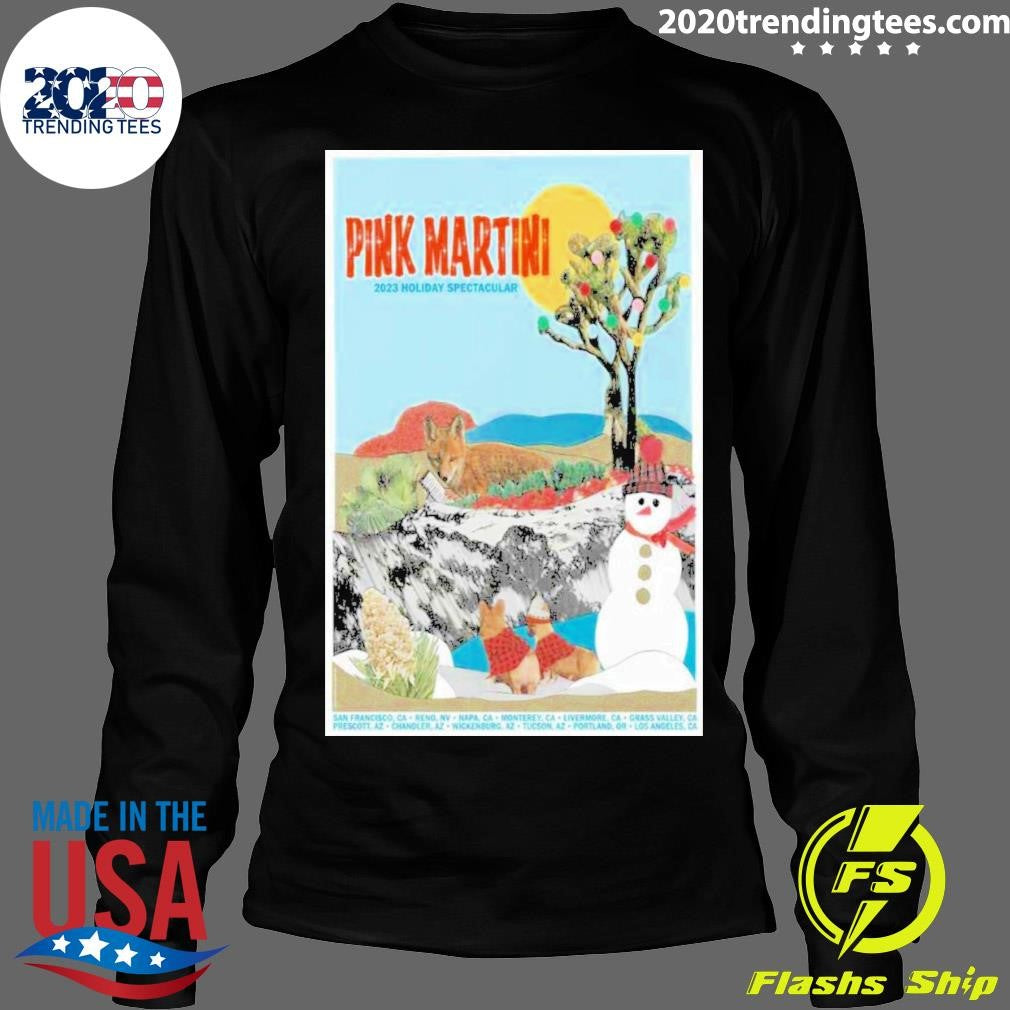 Awesome Pink Martini 2023 Holiday Spectacular Poster - Adult & Kids T-Shirts, Sweatshirts & Hoodies apparel design preview 4