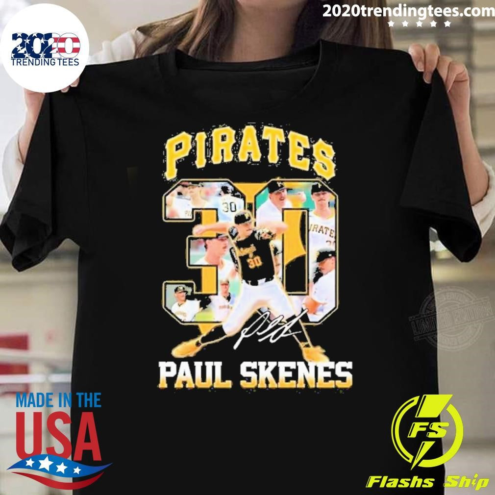 Awesome Pittsburgh Pirates Mlb Paul Skenes 30 - Adult & Kids T-Shirts, Sweatshirts & Hoodies apparel design preview 1