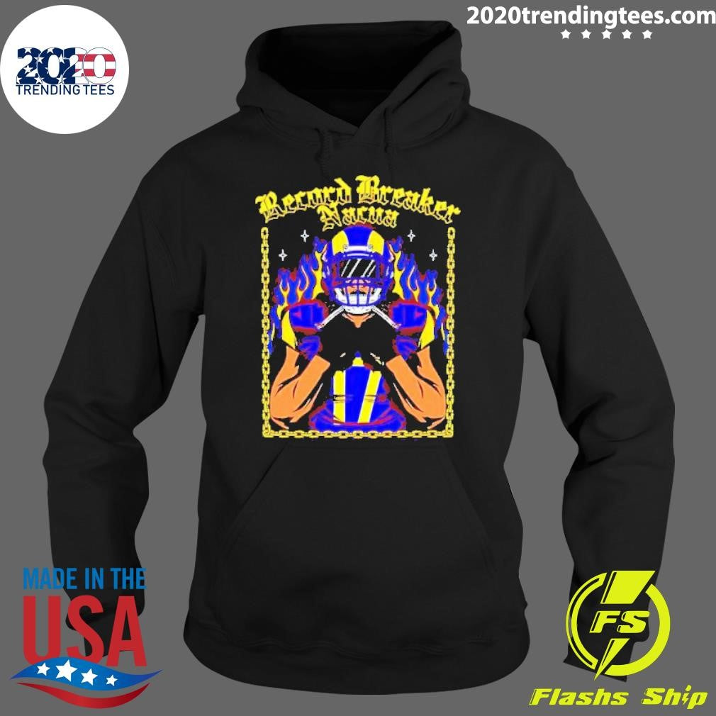 Awesome Puka Nacua Record Breaker - Adult & Kids T-Shirts, Sweatshirts & Hoodies apparel design preview 2