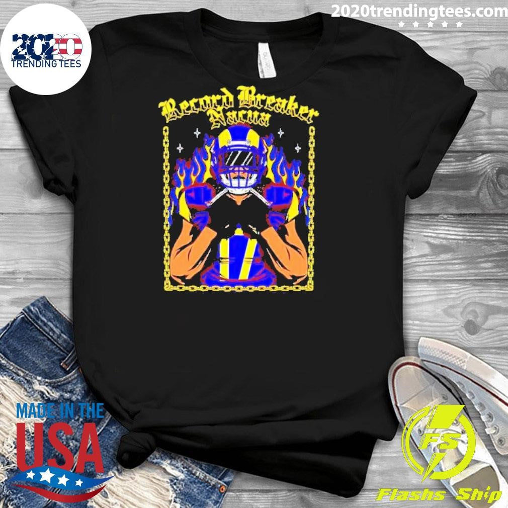 Awesome Puka Nacua Record Breaker - Adult & Kids T-Shirts, Sweatshirts & Hoodies apparel design preview 3