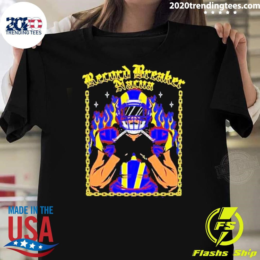 Awesome Puka Nacua Record Breaker - Adult & Kids T-Shirts, Sweatshirts & Hoodies apparel design preview 1