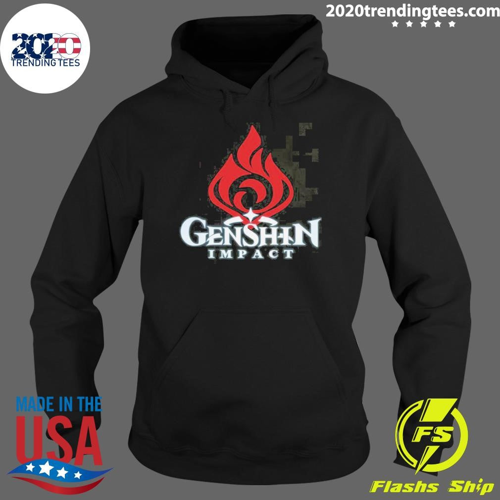 Awesome Pyro Emblem Genshin Impact Anime Manga - Adult & Kids T-Shirts, Sweatshirts & Hoodies apparel design preview 2