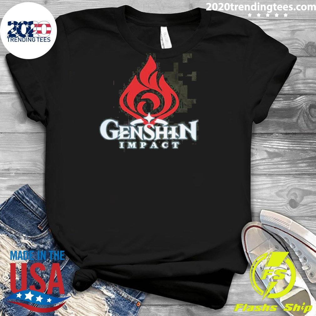 Awesome Pyro Emblem Genshin Impact Anime Manga - Adult & Kids T-Shirts, Sweatshirts & Hoodies apparel design preview 3