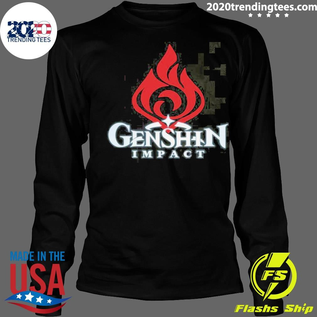 Awesome Pyro Emblem Genshin Impact Anime Manga - Adult & Kids T-Shirts, Sweatshirts & Hoodies apparel design preview 4