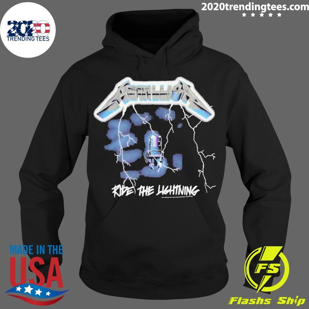 Awesome Ride The Lightning Metallica Merch - Adult & Kids T-Shirts, Sweatshirts & Hoodies apparel design preview 2