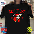 Awesome Santa Death Set It Off - Adult & Kids T-Shirts, Sweatshirts & Hoodies apparel design preview 1
