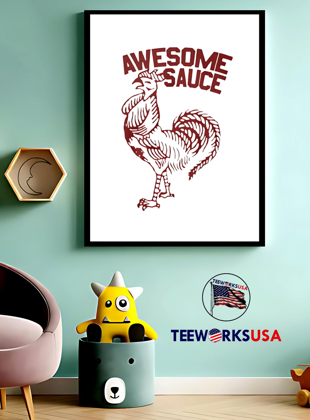 Awesome Sauce vintage - Adult & Kids T-Shirts, Sweatshirts & Hoodies apparel design preview 3