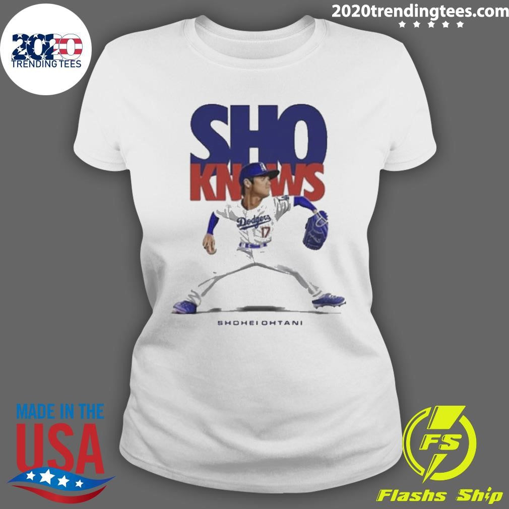 Awesome Shohei Ohtani Sho Knows - Adult & Kids T-Shirts, Sweatshirts & Hoodies apparel design preview 3