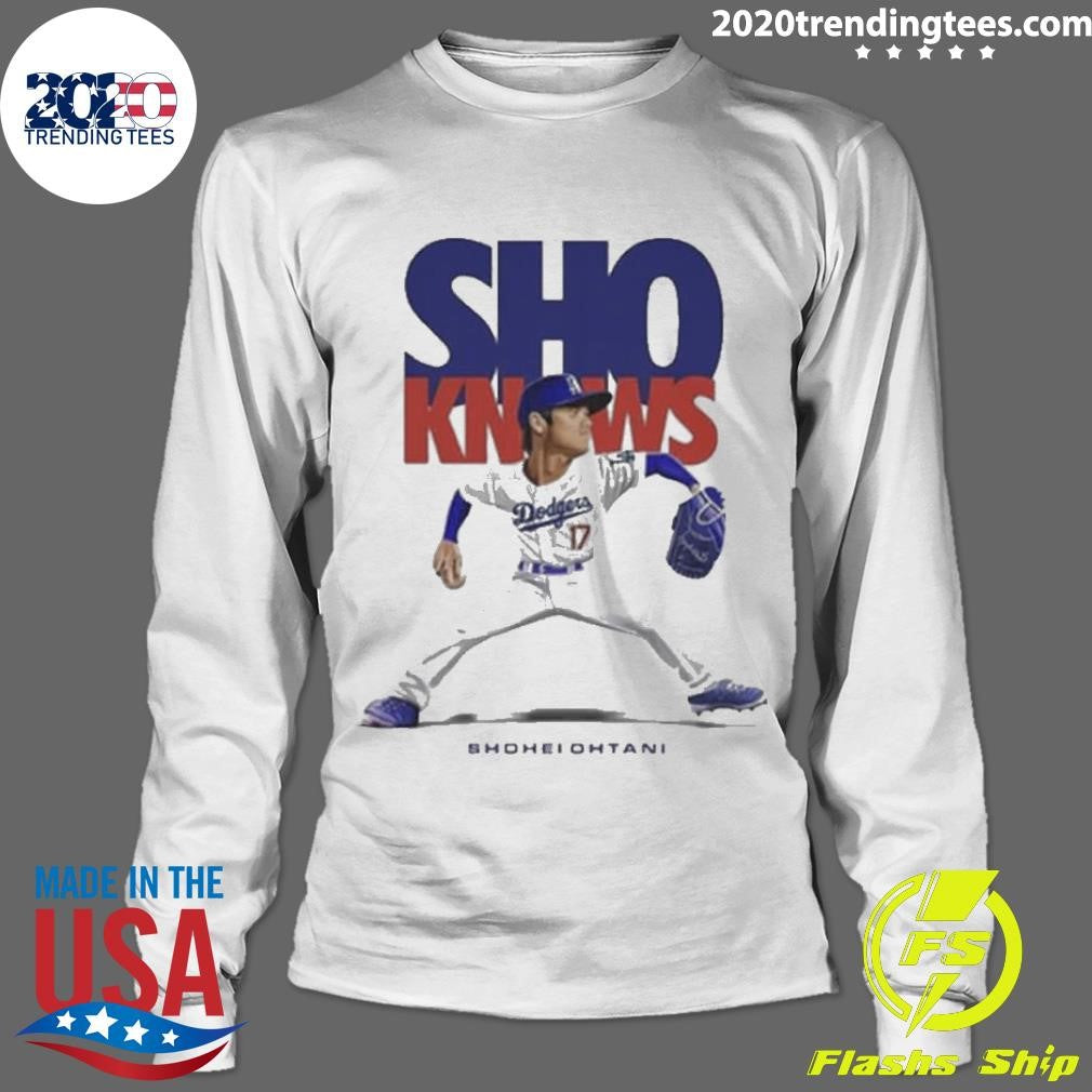 Awesome Shohei Ohtani Sho Knows - Adult & Kids T-Shirts, Sweatshirts & Hoodies apparel design preview 4
