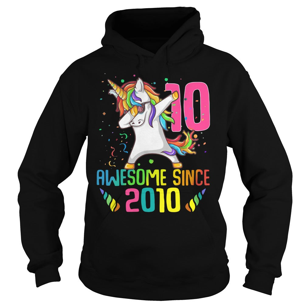 Awesome Since 2010 - Adult & Kids T-Shirts, Sweatshirts & Hoodies apparel design preview 4