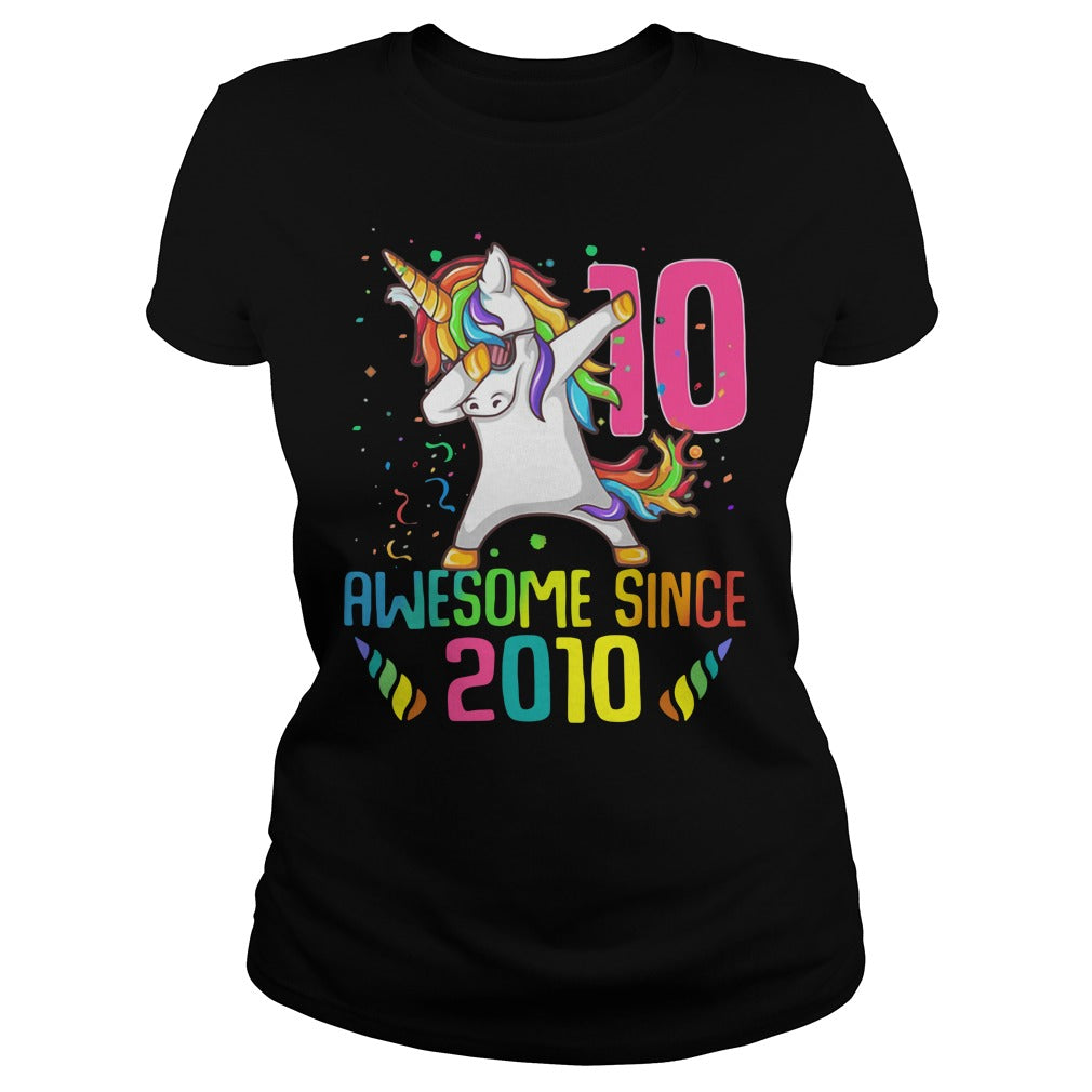 Awesome Since 2010 - Adult & Kids T-Shirts, Sweatshirts & Hoodies apparel design preview 2