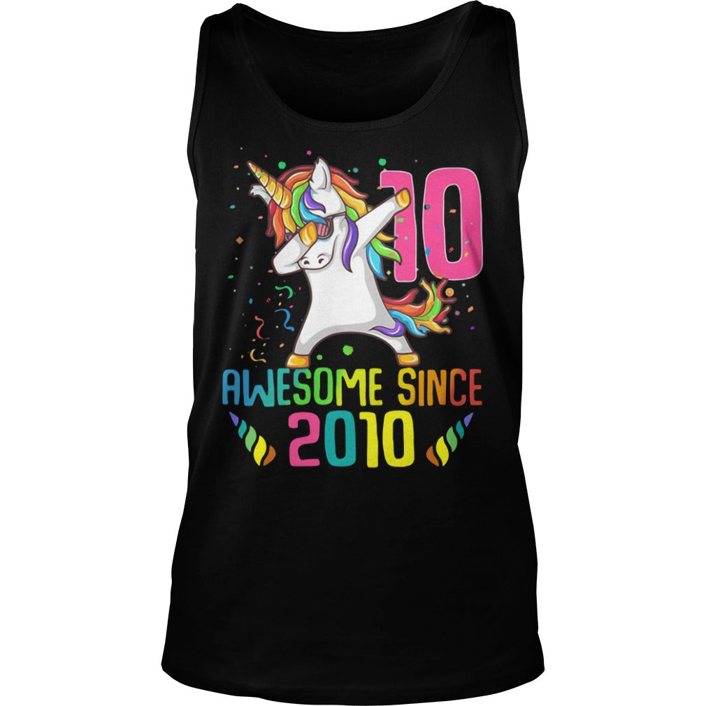 Awesome Since 2010 - Adult & Kids T-Shirts, Sweatshirts & Hoodies apparel design preview 3