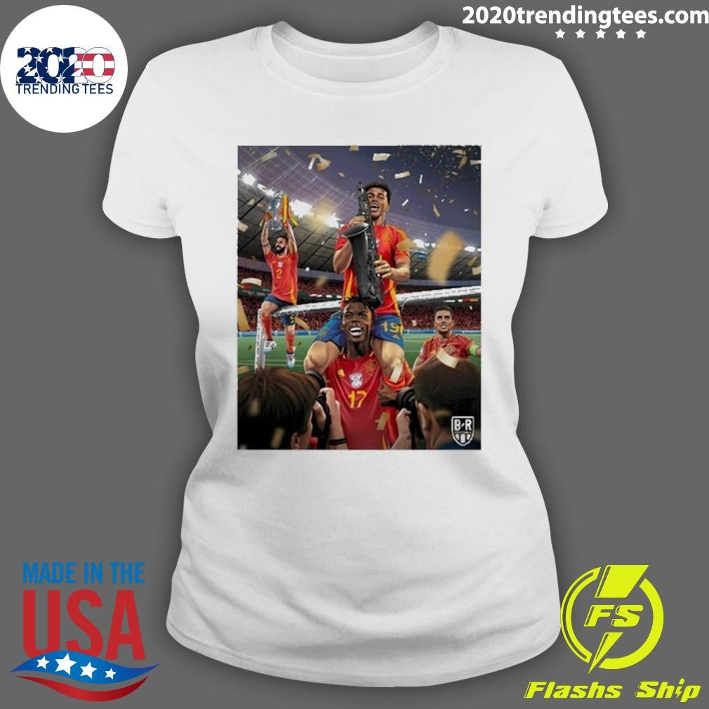 Awesome Spain Win Euro Cup 2024 - Adult & Kids T-Shirts, Sweatshirts & Hoodies apparel design preview 3