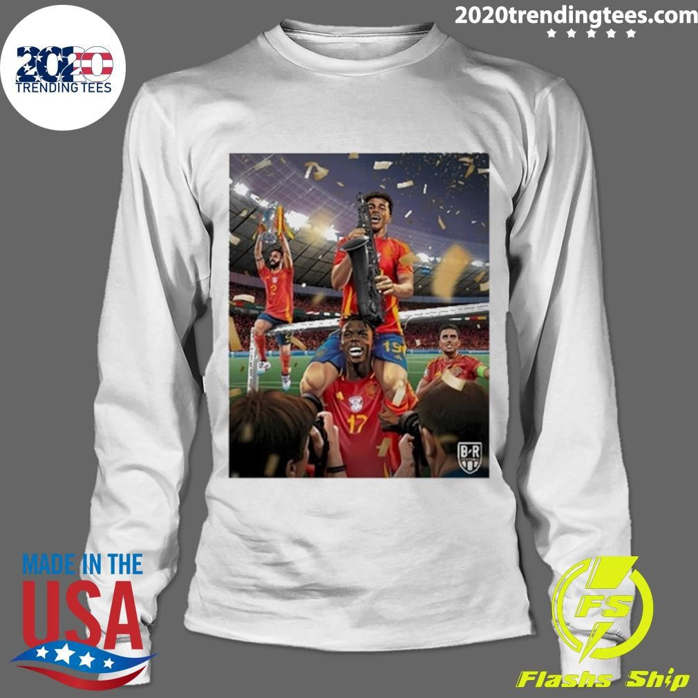 Awesome Spain Win Euro Cup 2024 - Adult & Kids T-Shirts, Sweatshirts & Hoodies apparel design preview 4