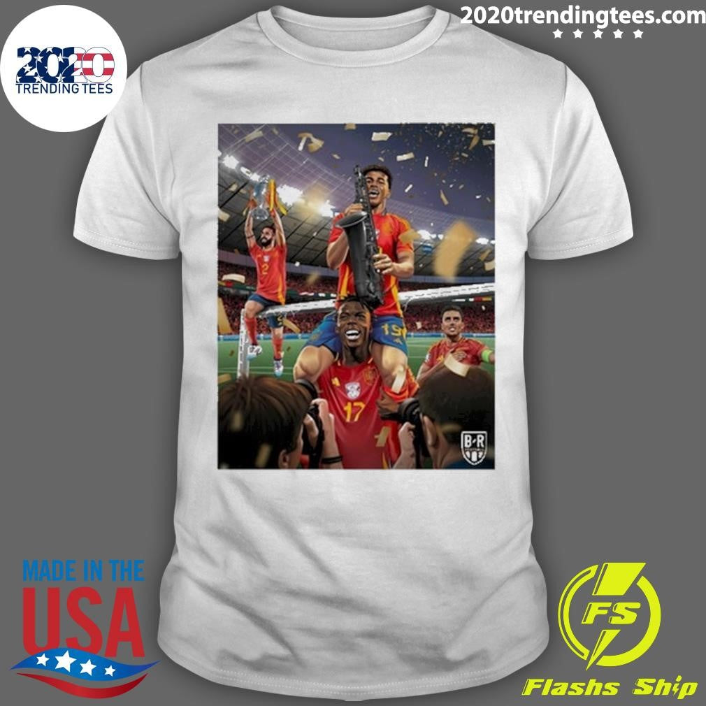 Awesome Spain Win Euro Cup 2024 - Adult & Kids T-Shirts, Sweatshirts & Hoodies apparel design preview 1