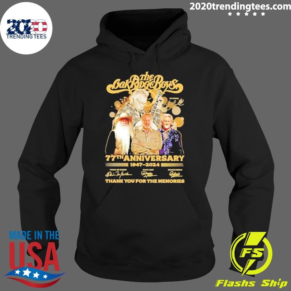 Awesome The Oak Ridge Boys 77th Anniversary 1947-2024 - Adult & Kids T-Shirts, Sweatshirts & Hoodies apparel design preview 2